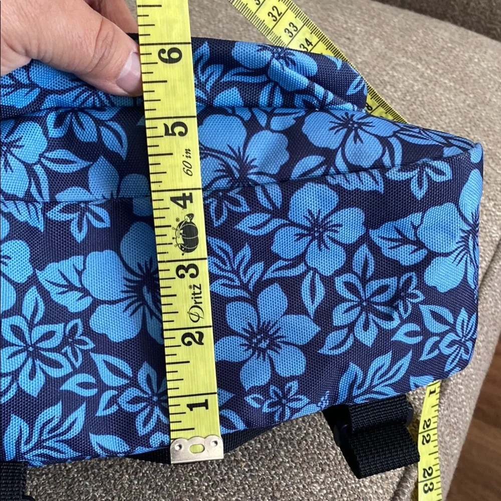 JanSport Navy & Light Blue Floral Mini Backpack